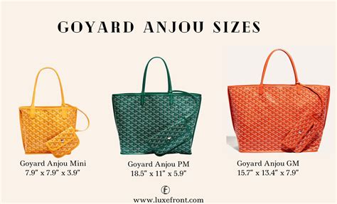 goyard totes sizes|goyard totes silver dollar.